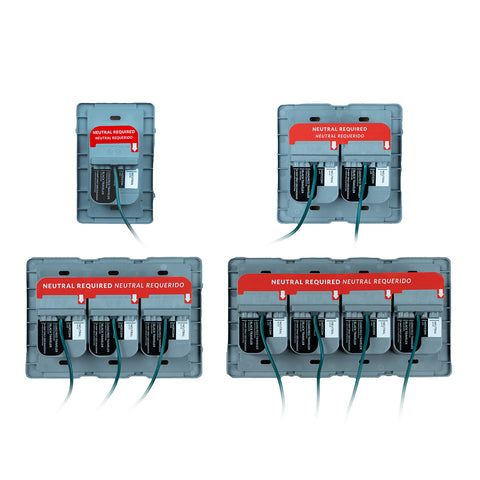Quick Wire Backplate & Faceplate with Single-Pole Simple Rocker Switch