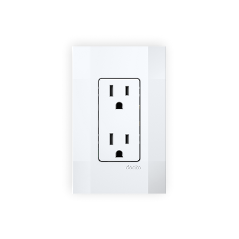Simple Outlet with Screwless Cover