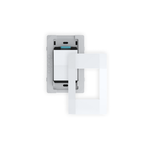Quick Wire Backplate & Faceplate with Single-Pole Simple Rocker Switch