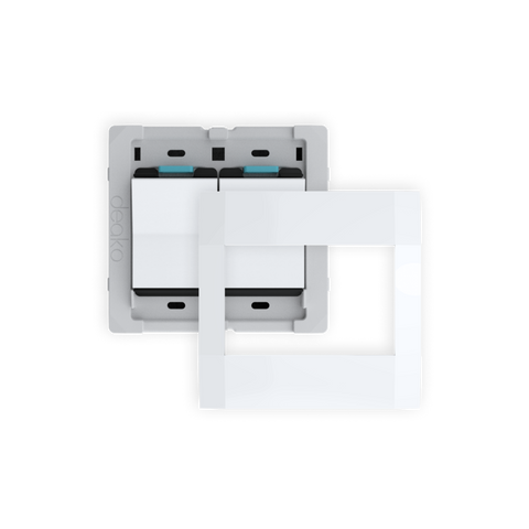 Quick Wire Backplate & Faceplate with Single-Pole Simple Rocker Switch