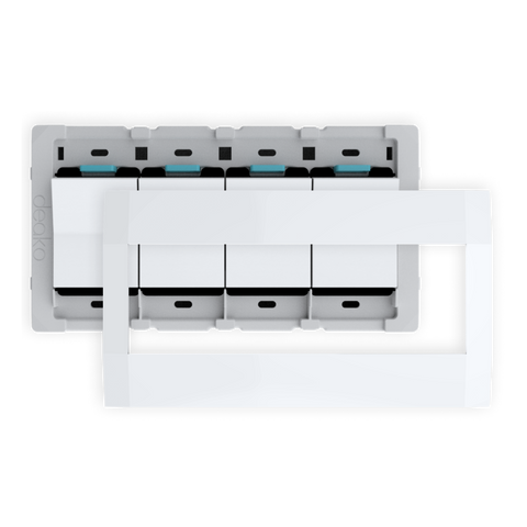 Quick Wire Backplate & Faceplate with Single-Pole Simple Rocker Switch