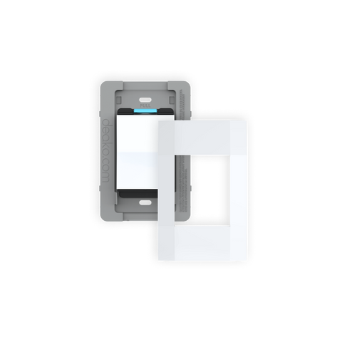 Universal Backplate & Faceplate with Single-Pole Simple Rocker Switch
