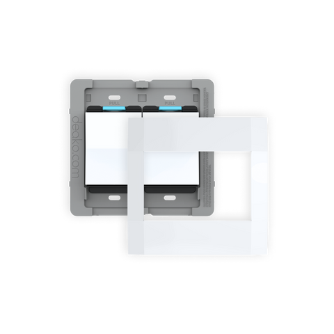 Universal Backplate & Faceplate with Single-Pole Simple Rocker Switch