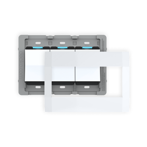 Universal Backplate & Faceplate with Single-Pole Simple Rocker Switch