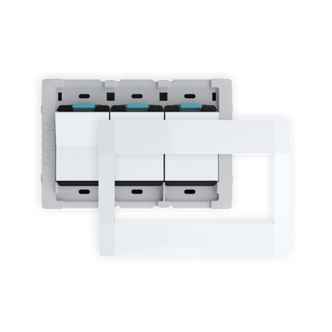 Quick Wire Backplate & Faceplate with Single-Pole Simple Rocker Switch