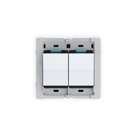 Quick Wire Backplate with Single Pole Simple Rocker Switch