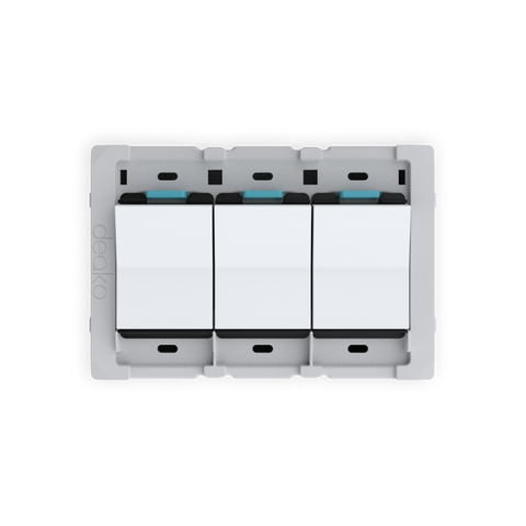 Quick Wire Backplate with Single Pole Simple Rocker Switch